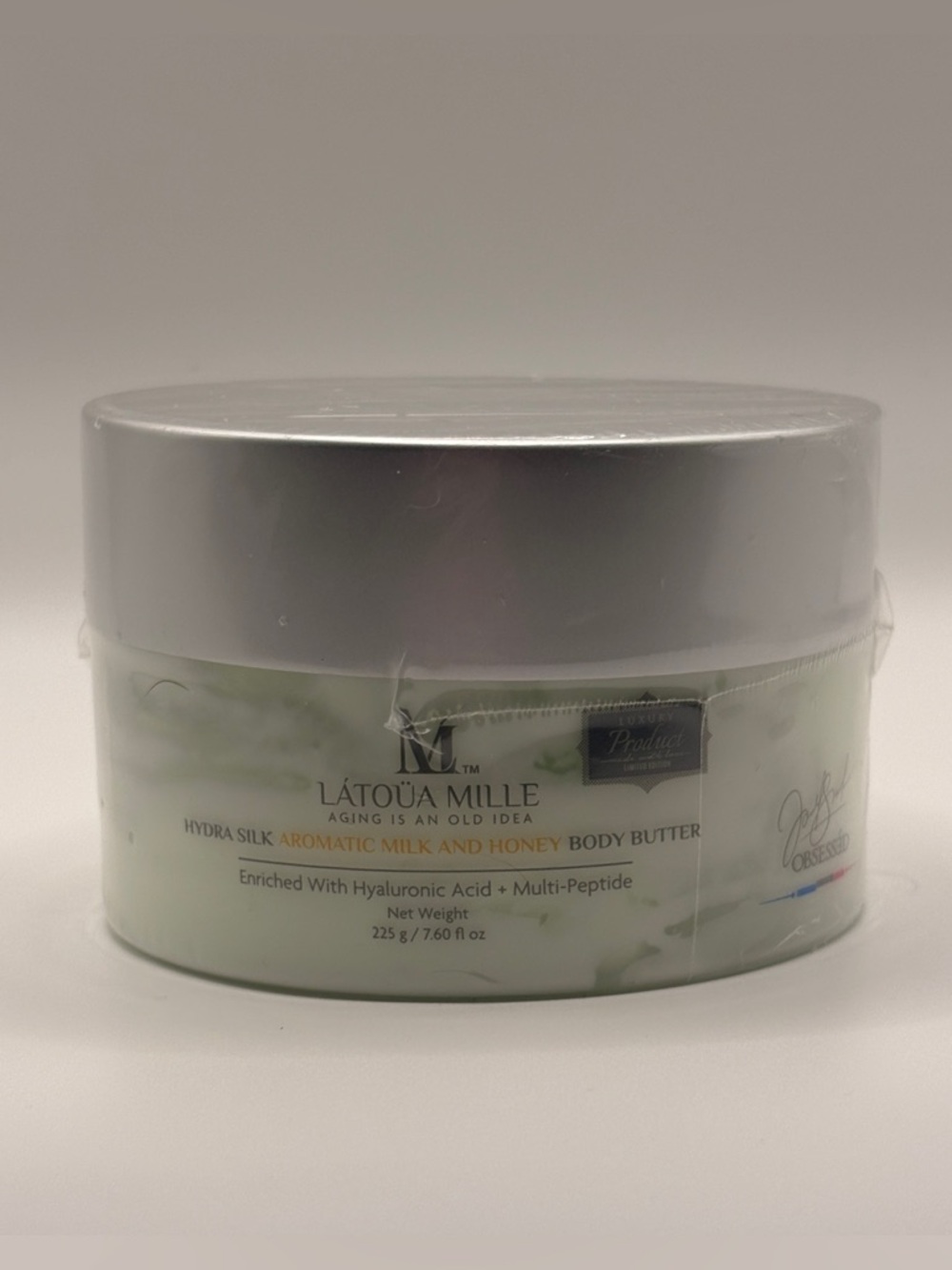 Latoua Mille Hydra Silk Body Butter Milk & Honey 225g Hyaluronic Multi-Peptide